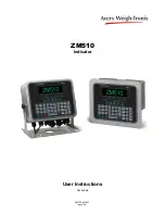 Avery Weigh-Tronix ZM510 User Instructions preview