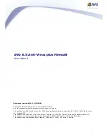 AVG 8.5 ANTI-VIRUS PLUS FIREWALL User Manual preview