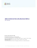 AVG 9.0 INTERNET SECURITY BUSINESS EDITION - V 90.6 User Manual preview