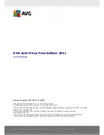AVG Anti-Virus Free Edition 2011 User Manual preview