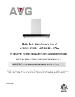 AVG AVI- 366IS2 - IOWA Installation Manual / Use And Care Manual preview