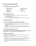 Preview for 19 page of AVG AVM-278PS Installation Manual / Use And Care Manual