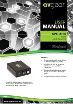 Предварительный просмотр 1 страницы AVGear AVG-ADC User Manual