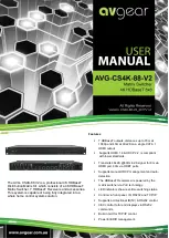 Предварительный просмотр 1 страницы AVGear AVG-CS4K-88-V2 User Manual