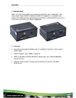 Preview for 5 page of AVGear AVG-HDE1 User Manual