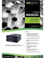 Preview for 1 page of AVGear AVG-HDIP100 User Manual