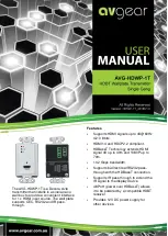 AVGear AVG-HDWP-1T User Manual предпросмотр