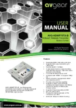 Предварительный просмотр 1 страницы AVGear AVG-HDWP70TX-B User Manual