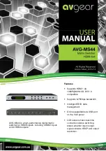 AVGear AVG-MS44 User Manual preview