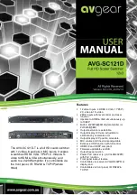 Предварительный просмотр 1 страницы AVGear AVG-SC121D User Manual