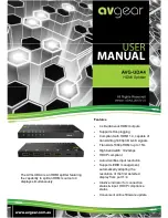 AVGear AVG-UDA4 DA User Manual предпросмотр