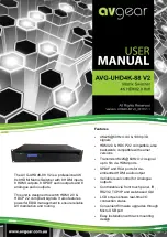 AVGear AVG-UHD4K-88 V2 User Manual preview