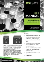 Preview for 1 page of AVGear AVG-USB450 User Manual