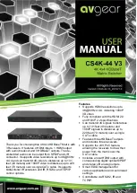 AVGear CS4K-44 V3 User Manual preview