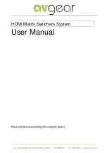 Предварительный просмотр 1 страницы AVGear MHD44 User Manual