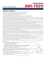 Preview for 4 page of AVI-AV ANI-162V Instruction Manual