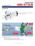 Предварительный просмотр 2 страницы AVI-AV ANI-273LR Instruction Manual