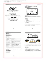 Предварительный просмотр 1 страницы AVI AVISP4K104 User Manual