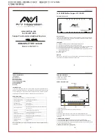 Preview for 1 page of AVI AVISP4K116 User Manual