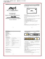 Предварительный просмотр 1 страницы AVI AVISW4K501 User Manual