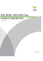 Preview for 1 page of Aviat Networks ECLIPSE IDU GE3 16x Product Description