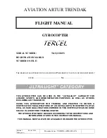 Aviation Artur Trendak T&S J22015S Flight Manual preview