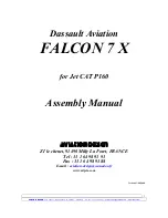 Preview for 1 page of Aviation Design Falcon 7X Assembly Manual