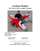 Aviation Models 30% Extra 260 Assembly Manual предпросмотр