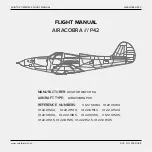 Preview for 1 page of Aviator AIRACOBRA P42 Flight Manual