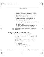 Preview for 3 page of Avid Technology Alteon 180 Configuration Instructions