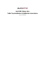 Avid Technology CNC Rotary Axis Installation & Calibration Manual preview