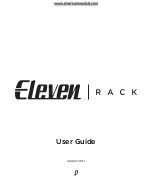 Avid Technology Eleven Rack User Manual preview