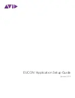 Предварительный просмотр 1 страницы Avid Technology EUCON Application Setup Manual