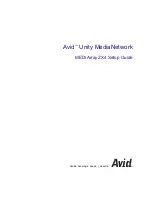 Preview for 1 page of Avid Technology MEDIArray ZX4 Setup Manual