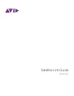 Avid Technology Satellite Link Manual preview