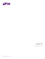 Avid Technology Stage 48 Manual preview