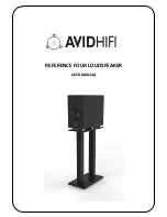 AvidHiFi REFERENCE FOUR LOUDSPEAKER User Manual preview