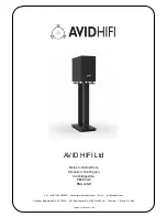 Preview for 14 page of AvidHiFi REFERENCE FOUR LOUDSPEAKER User Manual