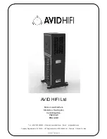 Preview for 12 page of AvidHiFi REFERENCE TWO User Manual