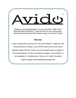 Preview for 1 page of Avido 2800mAh Backup Battery Manual