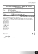 Предварительный просмотр 47 страницы Avidsen 100720 Manual