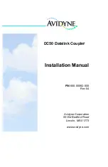 Preview for 1 page of Avidyne DC50 Installation Manual