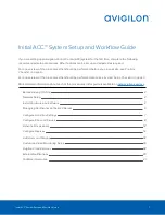 Preview for 1 page of Avigilon ACC Initial Setup Manual