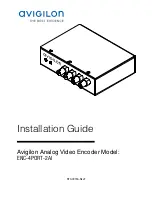 Preview for 1 page of Avigilon ENC-4PORT-2AI Installation Manual