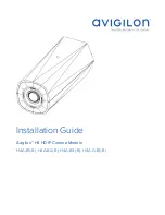 Avigilon H4A-B1-B Installation Manual предпросмотр