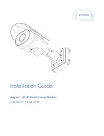 Preview for 1 page of Avigilon H4A-BO1-IR Installation Manual