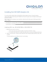 Preview for 1 page of Avigilon HD NVR Series Installing