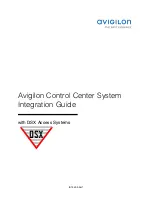 Preview for 1 page of Avigilon INT-DSX-A-Rev1 Integration Manual