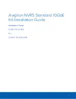 Avigilon NVR5-STD-10GBE Installation Manual preview