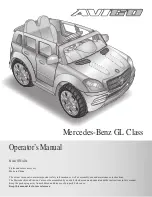 Avigo 5F5EAD4 Mercedes-Benz GL Class Operator'S Manual предпросмотр